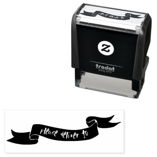 Bitte an die Briefmarke liefern Permastempel (Beispiel)