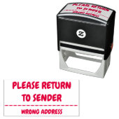"BITTE AN SENDER ZURÜCKKEHREN" "FALSCHE ADRESSE" PERMASTEMPEL (Beispiel)