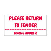 "BITTE AN SENDER ZURÜCKKEHREN" "FALSCHE ADRESSE" PERMASTEMPEL (Design)