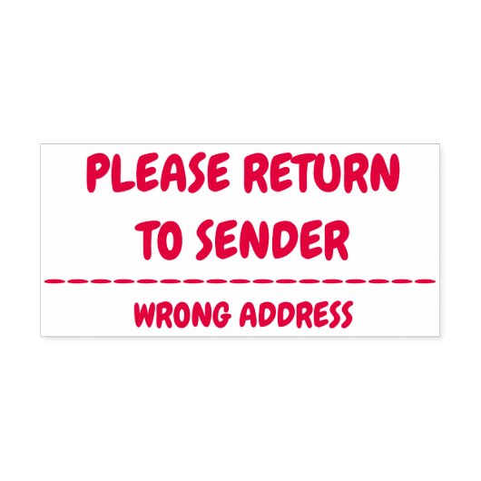 "BITTE AN SENDER ZURÜCKKEHREN" "FALSCHE ADRESSE" PERMASTEMPEL (Design)