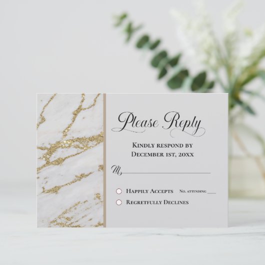 Bitte antworten Sie auf UAWG Classic White mit Gol (Stehend Vorderseite)