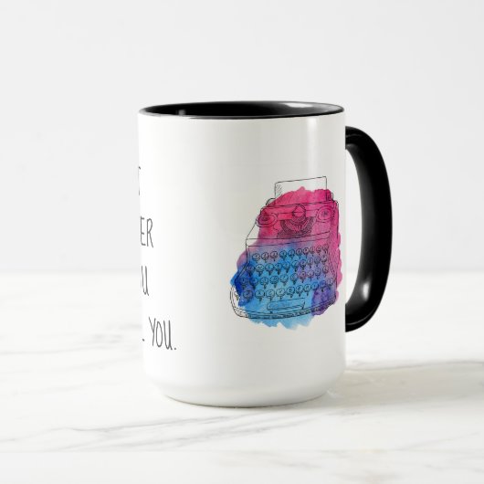 Bitte ärgern Sie den Autor nicht Tasse (VorderseiteRechts)