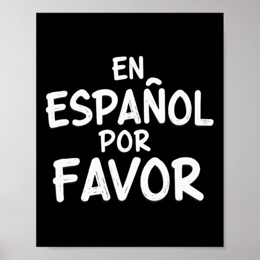 Bitte auf Spanisch Spanischlehrer 3 Poster (Vorne)