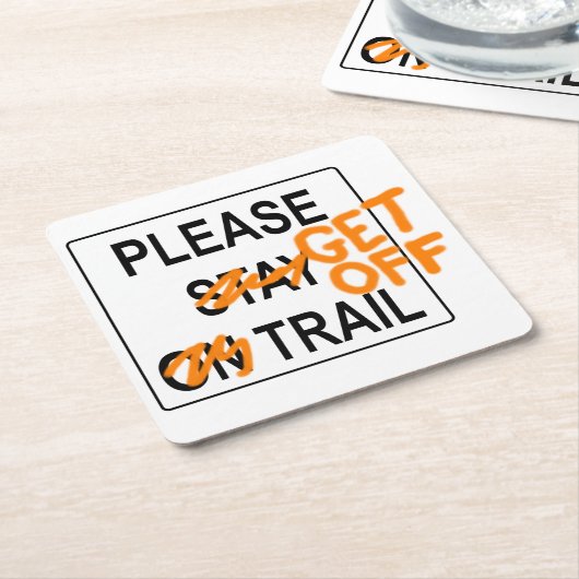 Bitte Aussteigen - Untersetzer (angewinkelt)