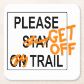 Bitte Aussteigen - Untersetzer (Vorderseite)