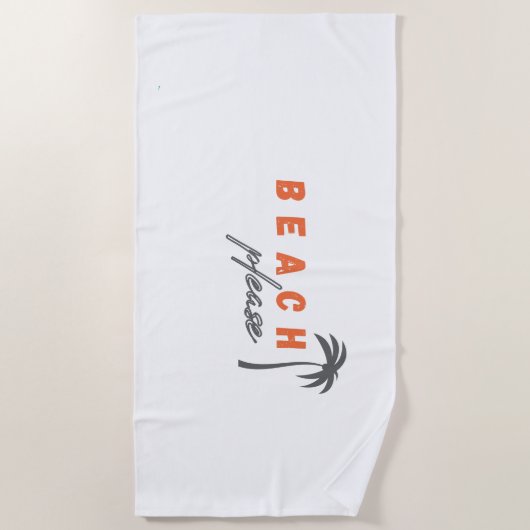 bitte. Badetücher für Strand und Pool Strandtuch (Vorderseite)