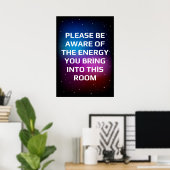 Bitte beachten Sie die Energie Poster (Heimbüro)