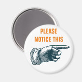 Bitte beachten Sie diesen Kühlschrank Magnet (Vorderseite/Rückseite)