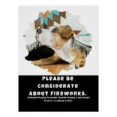 Bitte bedenken Sie über Fireworks Poster (Vorderseite)