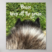 Bitte behalt das Grasschild ab Poster (Vorne)