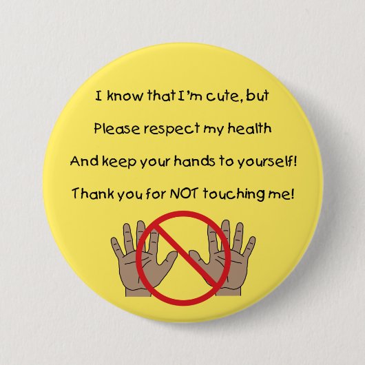 Bitte Behalt die Hände auf die Schaltfläche "Self Button (Vorderseite)