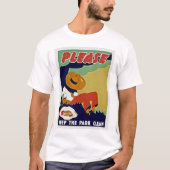 Bitte Behalt die Parkreinigung T-Shirt (Vorderseite)