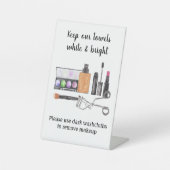 Bitte benutzen Sie dunkle Waschlappen STR Mietwohn Sockelschild (Vorderseite)