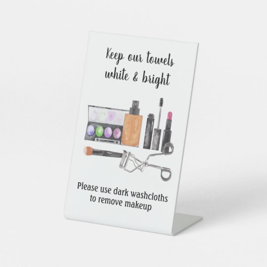 Bitte benutzen Sie dunkle Waschlappen STR Mietwohn Sockelschild (Vorderseite)