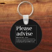 Bitte beraten Sie Funny Definition Schlüsselanhänger (Vorderseite)