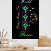 bitte beten für den Weltfrieden 2014 Poster (Küche)