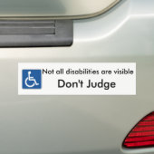 Bitte beurteilen Sie Handicap nicht Autoaufkleber (Auf Auto)
