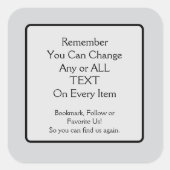 Bitte bewahren Sie einen Link-Quadrat-Aufkleber au Quadratischer Aufkleber (Vorderseite)