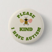 Bitte Bienenart Button (Vorderseite)