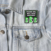 Bitte Bier ich, Tassen o Kleeblätter Button (Beispiel)
