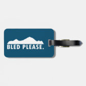 Bitte Bled Gepäckanhänger (Rückseite horizontal)