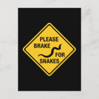 Bitte bremst Schlangen, Verkehrszeichen, Kanada