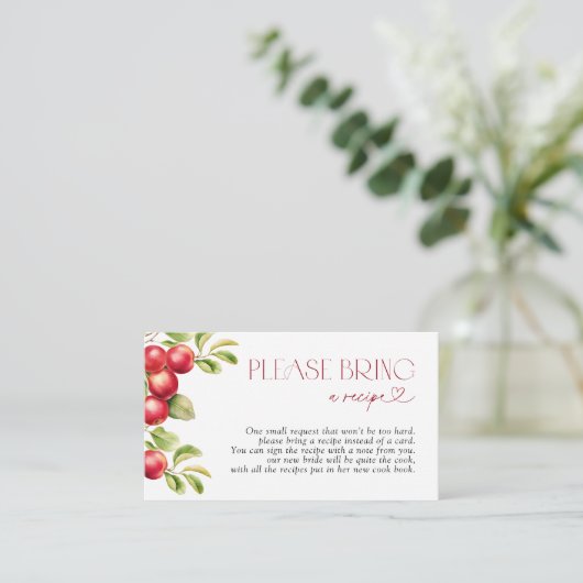 Bitte bringen Sie ein Rezept mit einer modernen Ap Begleitkarte (Stehend Vorderseite)