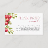 Bitte bringen Sie ein Rezept mit einer modernen Ap Begleitkarte (Vorderseite)