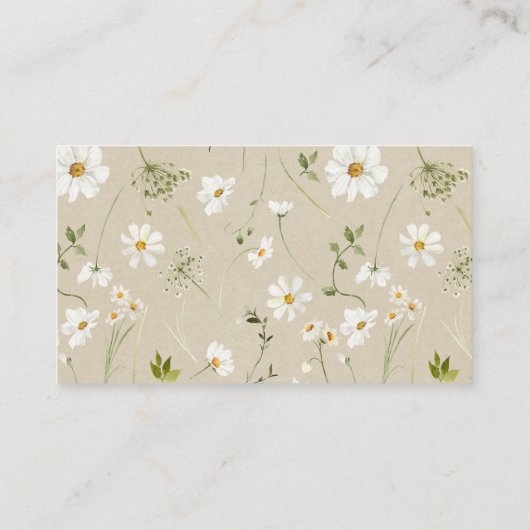 Bitte bringen Sie eine rustikale Daisy-Einschlussk Begleitkarte (Rückseite)