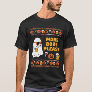 Bitte Buh alte Vintage-Geister Halloween-Kostüm  T-Shirt