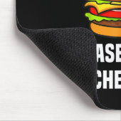 Bitte Burger Käse Hamburger Grillen Funny Sa Mousepad (Ecke)