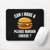 Bitte Burger Käse Hamburger Grillen Funny Sa Mousepad (Mit Mouse)