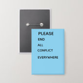 Bitte Button (Vorderseite/Rückseite)