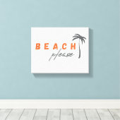 bitte. Canvas Mauer Kunst Leinwanddruck (Insitu (Holzboden))