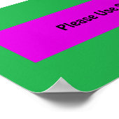 "Bitte den Seiteneingang benutzen"-Sign. Personali Poster (Ecke)