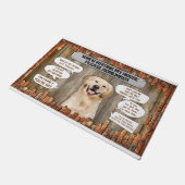 Bitte denken Sie bei einem Besuch in meinem Haus a Fußmatte (Schrägansicht)