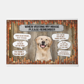 Bitte denken Sie bei einem Besuch in meinem Haus a Fußmatte