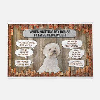 Bitte denken Sie bei einem Besuch in meinem Haus a Fußmatte