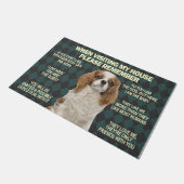 Bitte denken Sie bei einem Besuch in meinem Haus a Fußmatte (Schrägansicht)