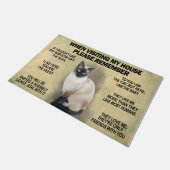 Bitte denken Sie daran, dass Sie bei einem Besuch Fußmatte (Schrägansicht)