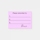 Bitte denken Sie daran, Ihren Text zu ändern Post-it Klebezettel (Vorderseite)