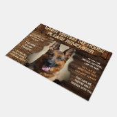 Bitte denken Sie daran, wenn Sie mein Haus besuche Fußmatte (Schrägansicht)