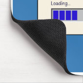 Bitte Design warten Mousepad (Ecke)