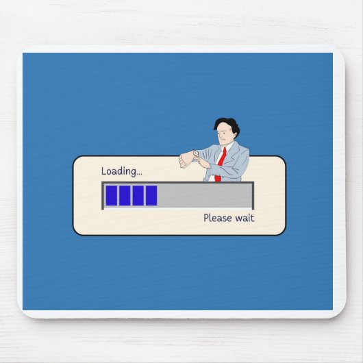 Bitte Design warten Mousepad (Vorne)