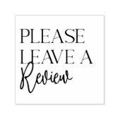 Bitte eine Rezension-Briefmarke verlassen Permastempel (Design)