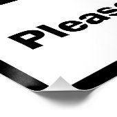 Bitte entfernen Sie das Schuhplakat von dalDesignN Poster (Ecke)