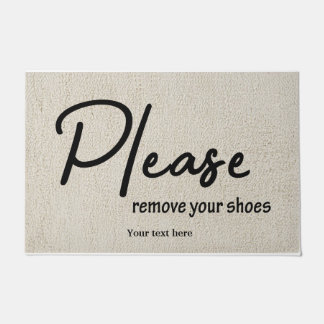 Bitte entfernen Sie Ihre Schuhe Fußmatte