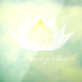 Bitte entfernen Sie Ihre Schuhe Lotus Blume Yoga S Fensteraufkleber (Blatt 3)