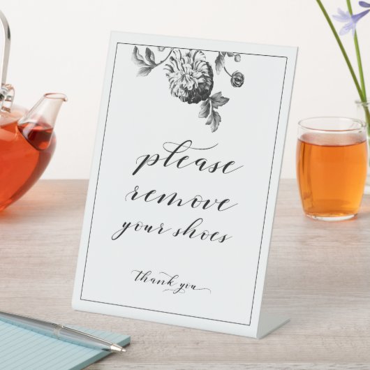 Bitte entfernen Sie Ihre Schuhsignatur Sockelschild (In Situ)