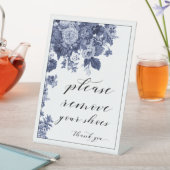 Bitte entfernen Sie Ihre Schuhsignatur Sockelschild (In Situ)